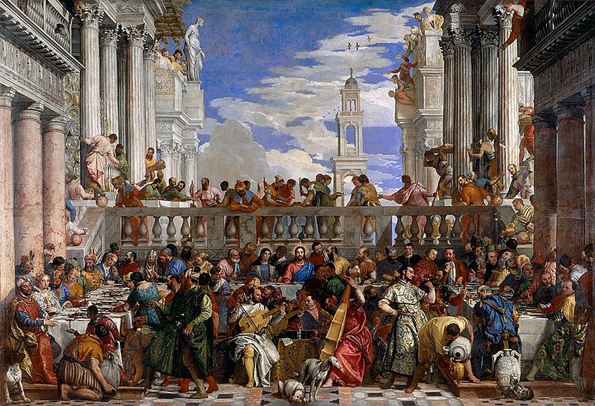 Paris Louvre Painting 1562-63 Veronese - The Wedding Feast at Cana 